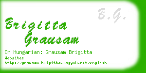 brigitta grausam business card